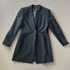 Black Women's Wool Blazer and Trouser Set
